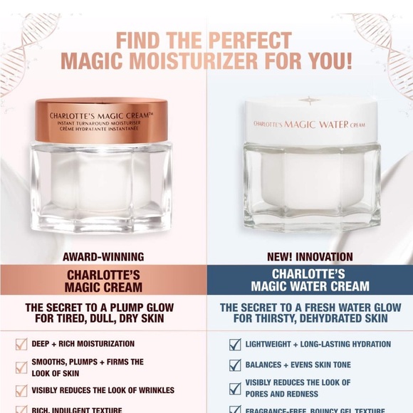 Charlotte Tilbury Magic Cream Anti-Aging Moisturizer Makeup Primer 7oz - Picture 4 of 10